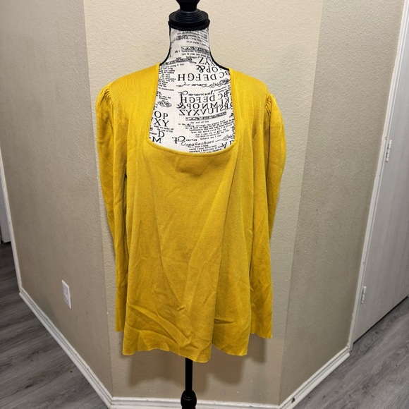 Ashley Stewart Tops - Ashley‎ Stewart Golden Yellow Blouse
